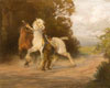 Man and horses
